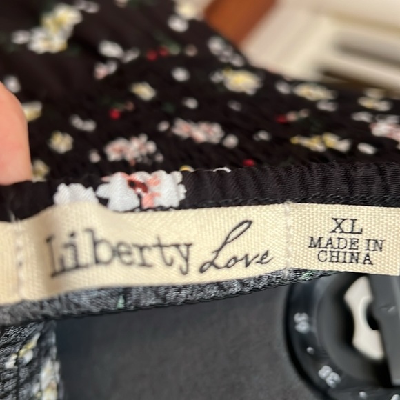 Liberty Love Black Floral Dress with Slit - Picture 6 of 10